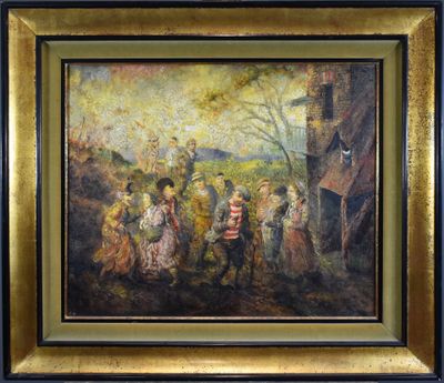 Claude VERLINDE (1927-2020) - Scène de campagne