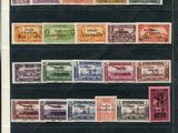 une collection de timbres provenant de différents pays et pays