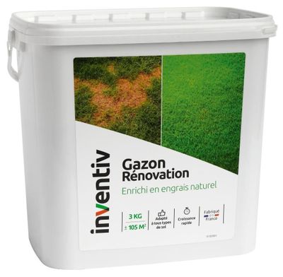 Engrais naturel pour la rénovation du gazon, 5 kg