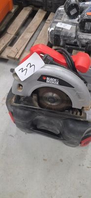 a picture of a circular saw in a warehouse