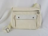 an image of a white purse on a white background