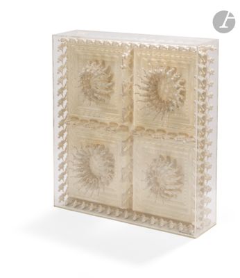 une photo d'une boîte transparente sur laquelle figurent quatre images différentes