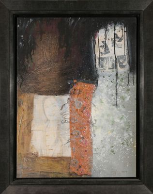 XIA M (XXe) Composition Technique mixte et collage