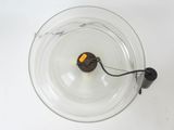 a small piece of chocolate in a glass bowl