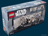 a box with a lego star wars set inside of it