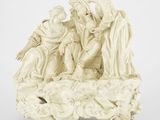 figurine représentant la Nativité de Jésus et Marie dans une crèche