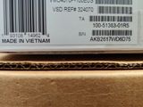 a box with a barcode on it sitting on top of a table