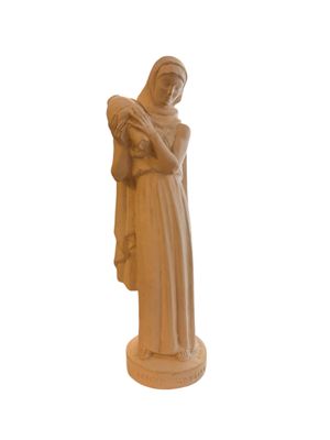 a statue of a woman holding a child