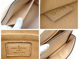 louis vuitton beige leather shoulder bag