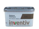 a close up of a tub of paint on a white background