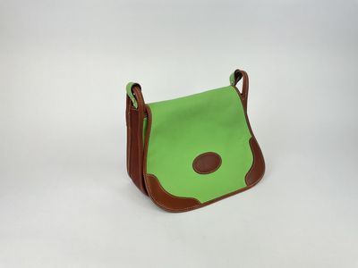 SAC - JOSEPHINE Modèle Vert En cuir taurillon et lisse de fo…