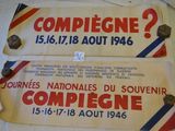 pair of vintage french airline tickets from the early 20th century