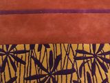 a close up of a piece of fabric with a design on it