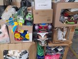 a pile of boxes and other items on a carton