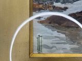 a picture of a painting on the wall of a room