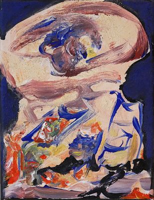 une image représentant un tableau montrant le visage d'une femme avec un oiseau posé sur son épaule