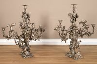 José Maria David (1944-2015) Paire de chandeliers aux animau… (photo 2)