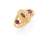 une bague en rubis et diamants, par van cleef