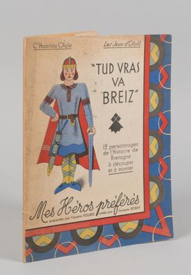 a book with a picture of a man dressed in medieval clothing