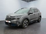 Une Citroën grise est garée dans une grande pièce
