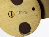 an image of a close up of a clock with numbers on it