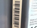 a label on the back of a refrigerator door