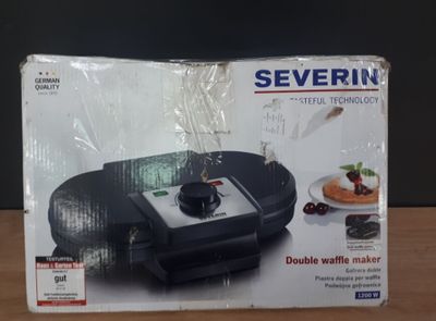 Gaufrier électrique -SEVERIN WA2106- Noir -Plaques forme cœu…