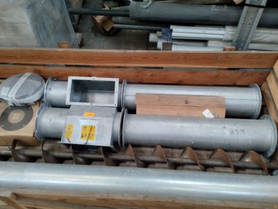 Corps de vis galva pour sortie silo avec spire acier - Photo 1