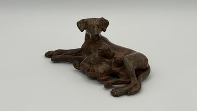 Pierre CHENET (XXIe siècle) Chienne et ses chiots