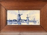 a picture of a picture of a windmill in a picture frame