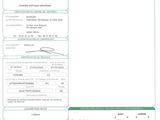 a close up of a document with a barcode on it