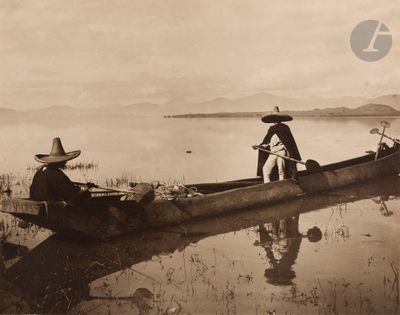 Hugo Brehme (1882-1954) Lago de Pátzcuaro, Mich. Mexique, c.…