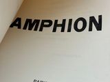 a close up of a book with the title amphon written on it