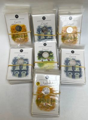 Important lot de 72 monnaies en argent (333) 10 Euros dessin…