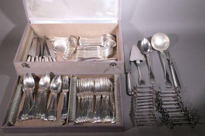 a box of silverware that is sitting on a table