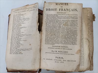 PAILLET. Manuel de droit français.