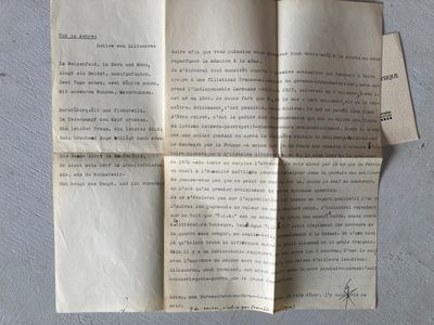 a piece of paper that has been folded up on a table