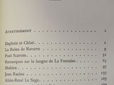 an open book with a list of items on it