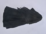 a black umbrella that is laying on the ground