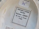 a close up of a plate with a label on it