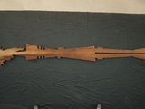 a picture of a wooden model of a plane