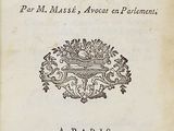 an old book with a black and white image of a coat of arms
