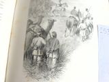 une image représentant un livre ouvert sur lequel figure le dessin d'un homme à cheval