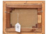 a picture of a picture frame with a tag attached to it