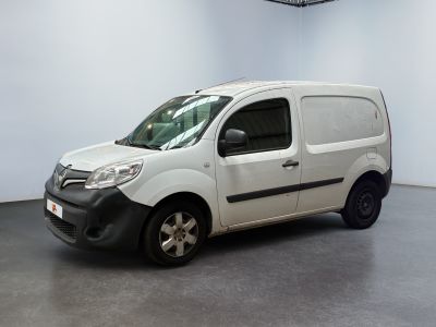 a picture of a white van parked in a room