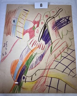 une photo d'un dessin d'enfant sur une feuille de papier