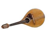 an image of a mandolin guitar on a white background