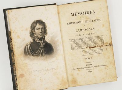an old book with a picture of a man on it