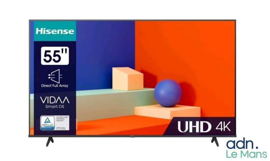 Téléviseur 4K Led Dolby vision HISENSE - 55a6bg - 55'' (139,7cm) - Retour client vendu en l'état, sans garantie aucun...