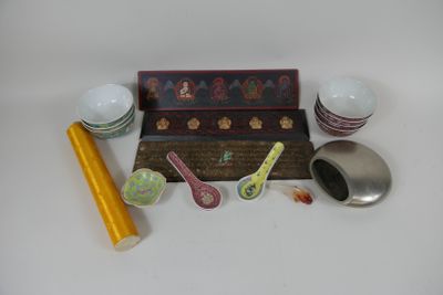Lot d’objets asiatiques et divers.